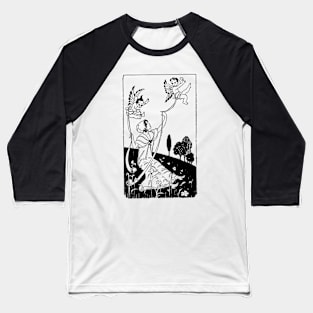 aesthetic Vintage heaven angels with cute lady Baseball T-Shirt